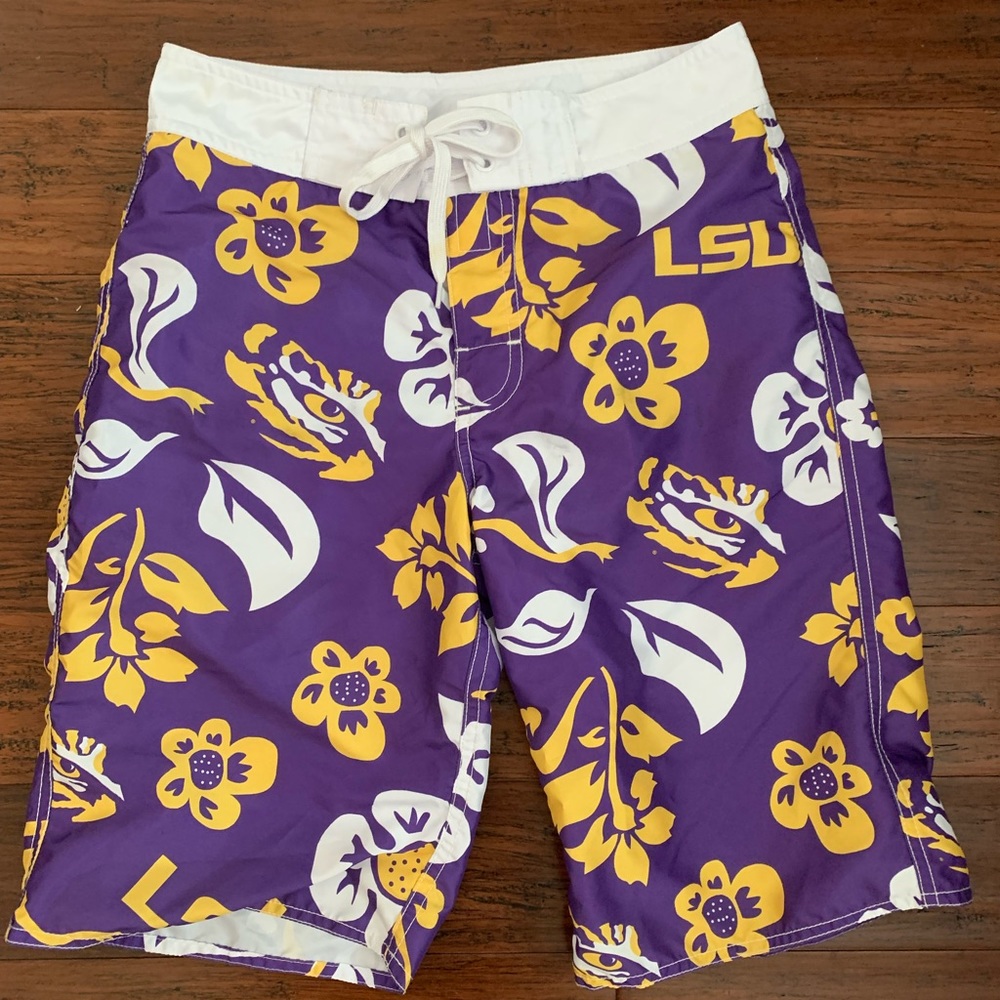 LSU Tigers board shorts L/29 waist